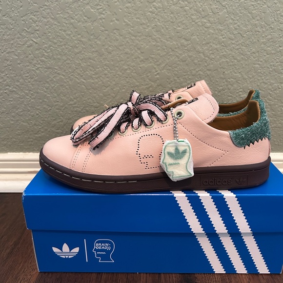 adidas Stan Smith x Brain Dead Vapor Pink Sneakers | New | Collab | Women’s 7.5 - Picture 2 of 11